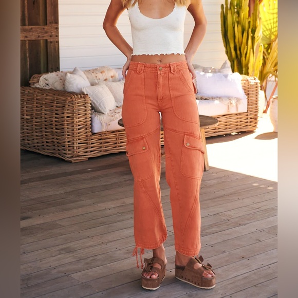 Free People Denim - Free people come and get it utility pant